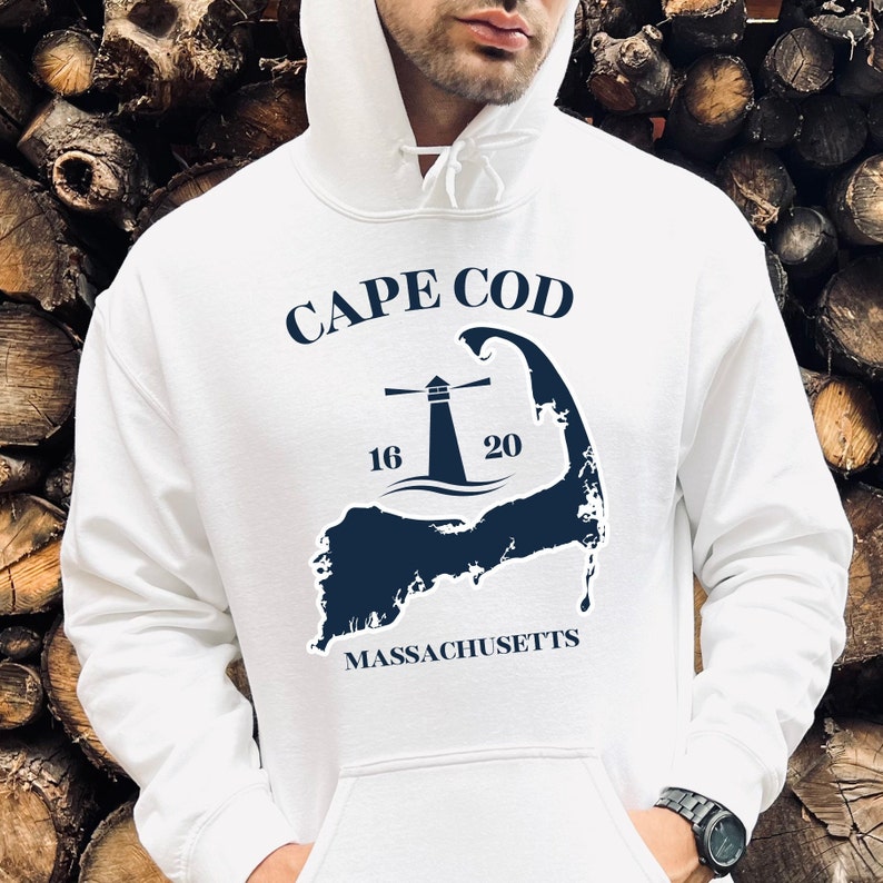 Cape Cod Massachusetts Hoodie the Cape Sweatshirt Beach Etsy