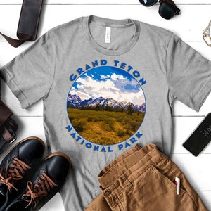 Grand Teton T-Shirt, Nature Lovers gift, world traveler shirt, National Parks tee, national parks gifts, shirt for dad, gift for her