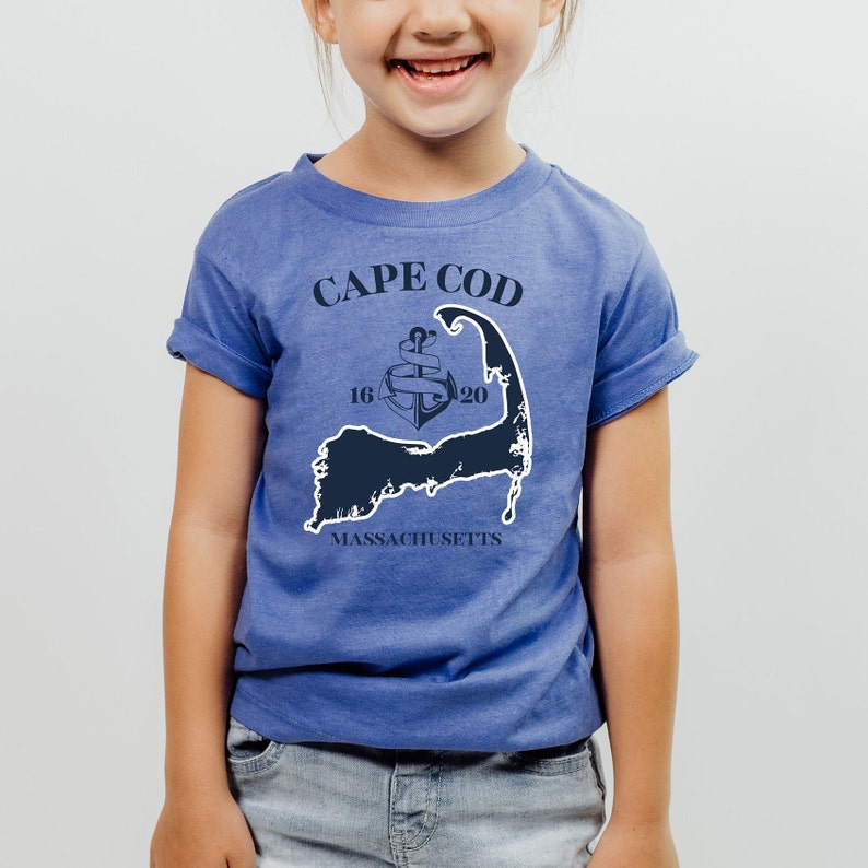 Cape Cod Massachusetts Kids Shirt, New England Shirt, Shirt for Child ...