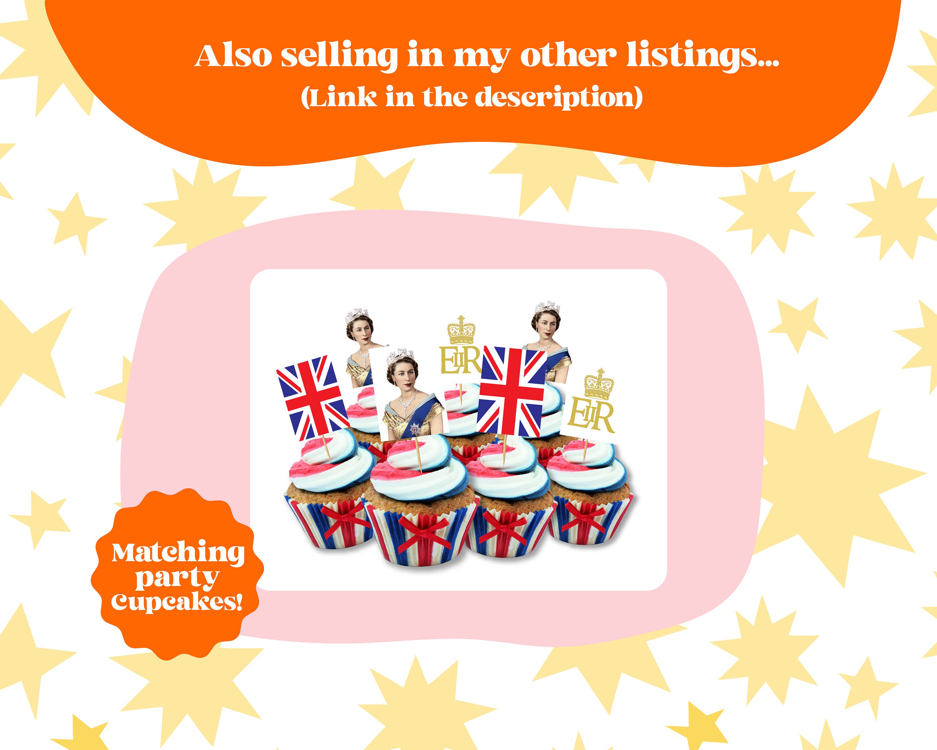 Queen Elizabeth Banner Queen Elizabeth Party Queen Etsy