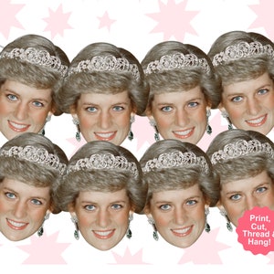Prinzessin Diana Banner - Prinzessin Diana Dekoration - Britische Party Dekoration - Prinzessin Diana Party - Prinzessin Diana Requisiten - Britische Party
