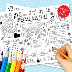 Allein zu Hause Aktivitätsbogen -Home Alone Party- Home Alone Quizz - Party allein zu Hause Partydekoration