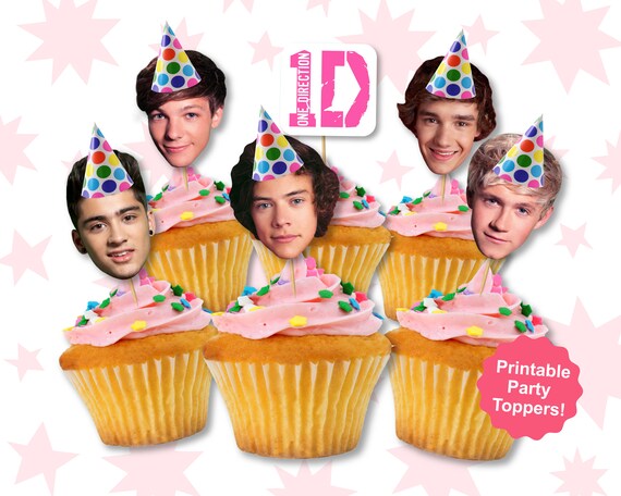 Louis Style Inspired Logo Cupcake Toppers **DIGITAL ORDER ONLY** Pink  Toppers