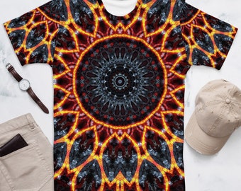 Festival Clothing, Psychedelic Design Shirts, Trippy Sacred Geometry Outfit for Men, Music Festival Shirts