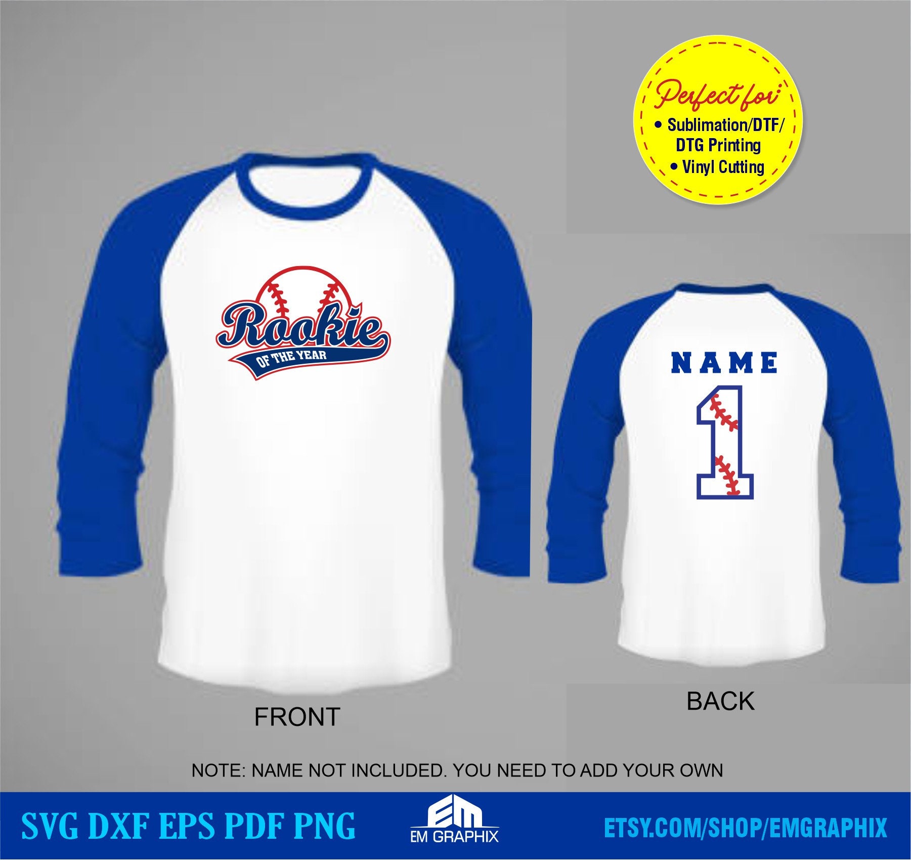Rookie of the Year First Birthday SVG: Baseball Shirt Design, Softball ...
