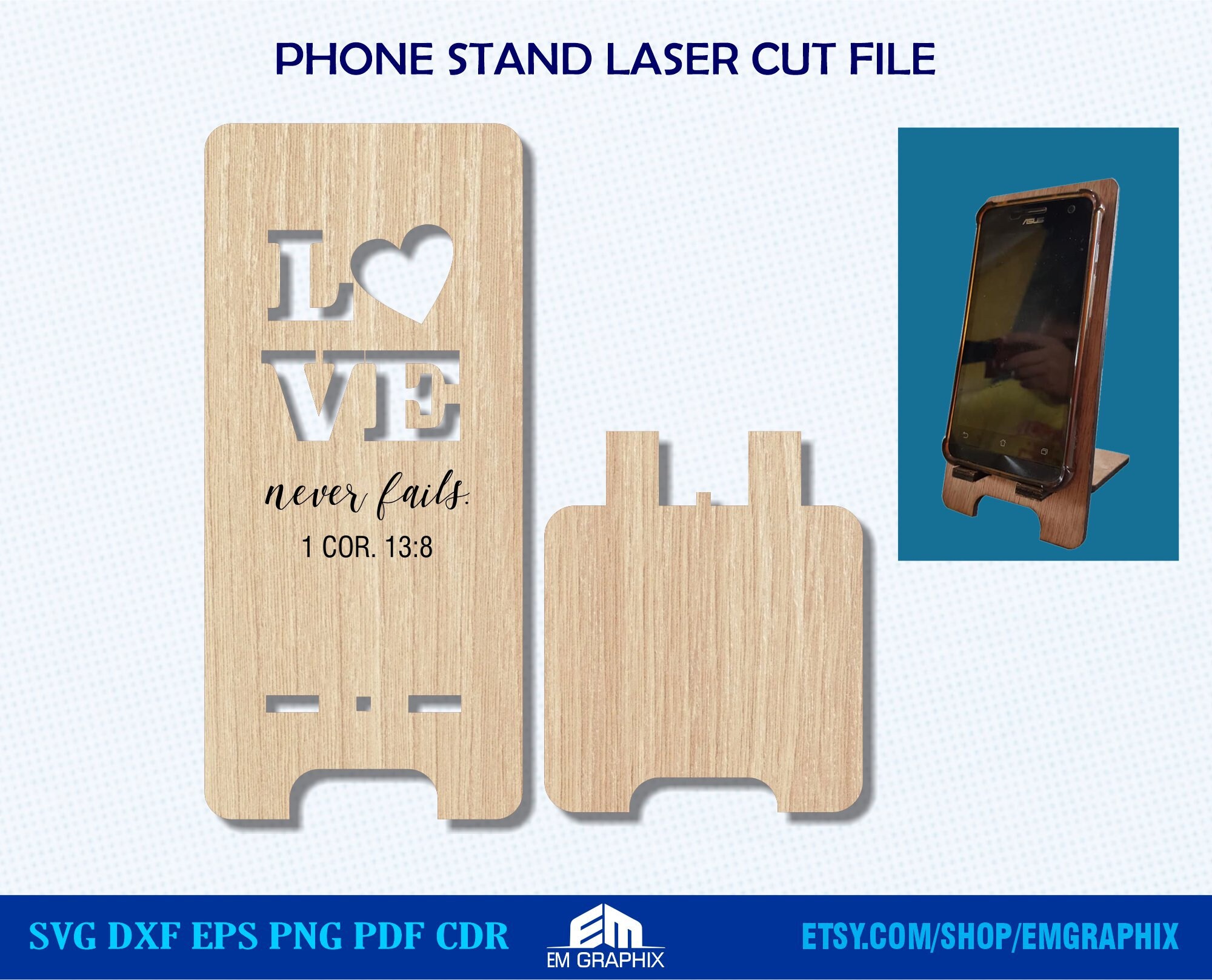 Glue gun stand laser cut vector cnc files lasercut file