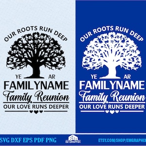 Family Reunion Svg, Our Roots Run Deep, Customizable Family Shirt Design Svg Png, Cut Files for Cricut Silhouette, Family Reunion PNG