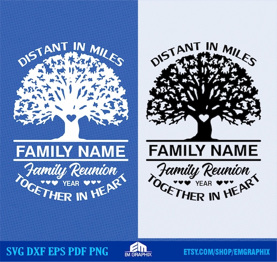 Family Reunion Tree SVG: Customizable Shirt Template (Digital Download)