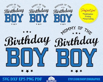 SVG de familia de cumpleañeros: Paquete de camisetas a juego (archivos digitales)