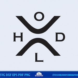 May include: Black and white graphic design with the letters "H" and "D" on the top left and right sides of the design, respectively. The letters "L" is at the bottom of the design. A circle is at the top of the design.