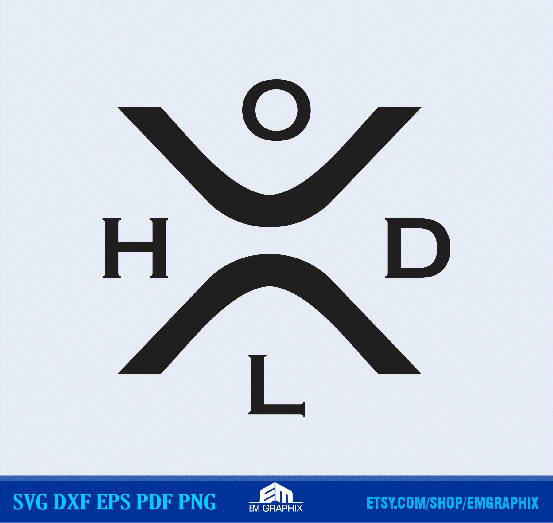 XRP コイン HODL デザイン SVG | Cricut および Silhouette 用暗号通貨デジタルカット ファイル - Etsy 日本