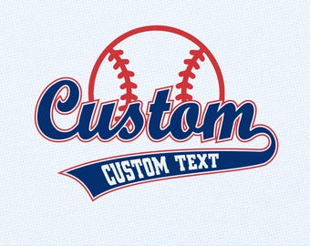 Diseño de camiseta de béisbol personalizada: Nombre personalizado de novato SVG (descarga digital)