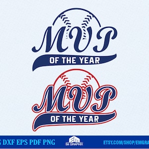 MVP of the Year SVG | Baseball Mvp Shirt | MVP Dad Svg | Birthday Daddy Shirt | Sublimation file | Digital Cut Files - Svg Dxf Eps Png