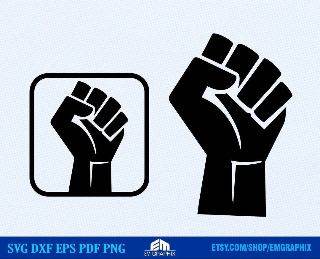 Puño humano Svg / Puño de poder Png Svg / BLM Svg, Archivos cortados ...
