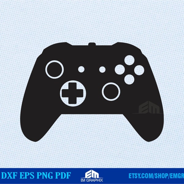 Gaming Controller Svg, Video Game controller, game console clip art, Xbox SVG, Controller, vector svg dxf cut File - Print Cut File