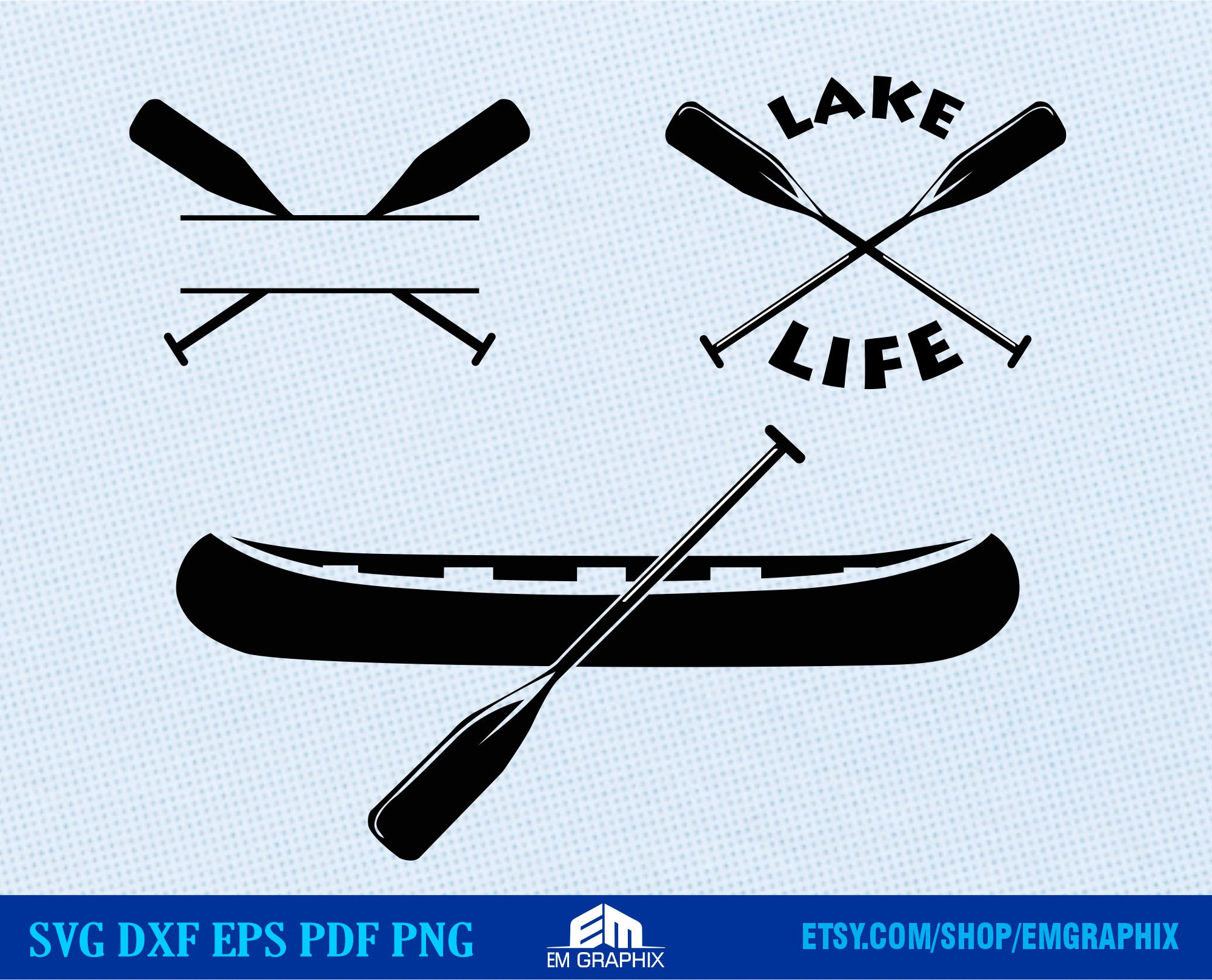 Svg Crossed Canoe Paddle