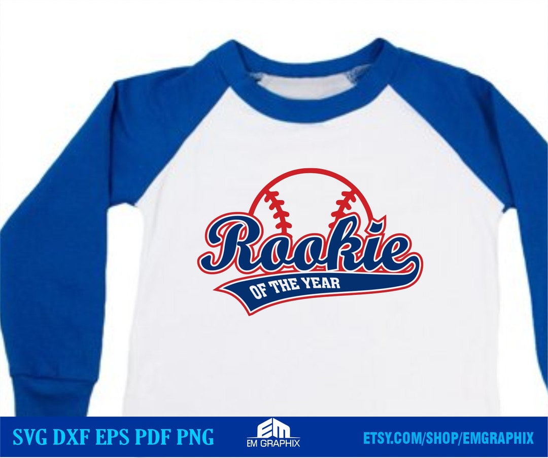 Rookie of the Year Baseball Birthday SVG PNG: Shirt Design (digital ...