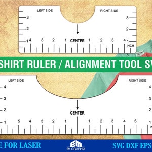 Tshirt Ruler Svg Bundle, Tshirt Alignment Tool Svg, Centering Tool