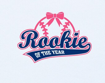 Novata del Año de Softbol SVG / Chica de Béisbol SVG / Diseño de Camiseta para Mamá de Softbol / Deportes Svg Png / Archivo de Corte Cricut / Descarga Instantánea