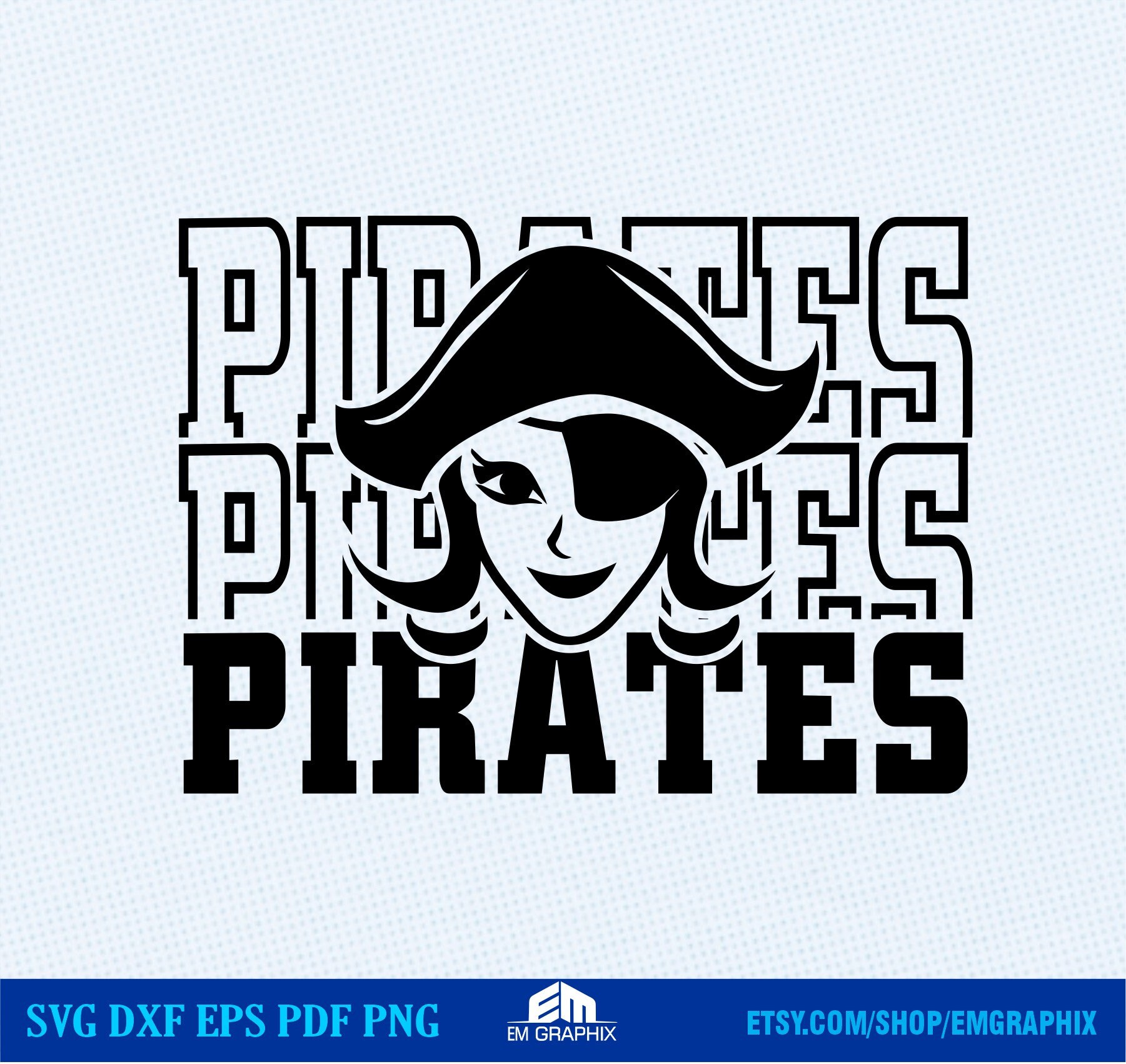 Cute Pirate Girl SVG | Pirate Woman Png, Pirates Stacked Word, Pirates spirit shirt, Pirates school mascot Svg Dxf Png images for Cricut