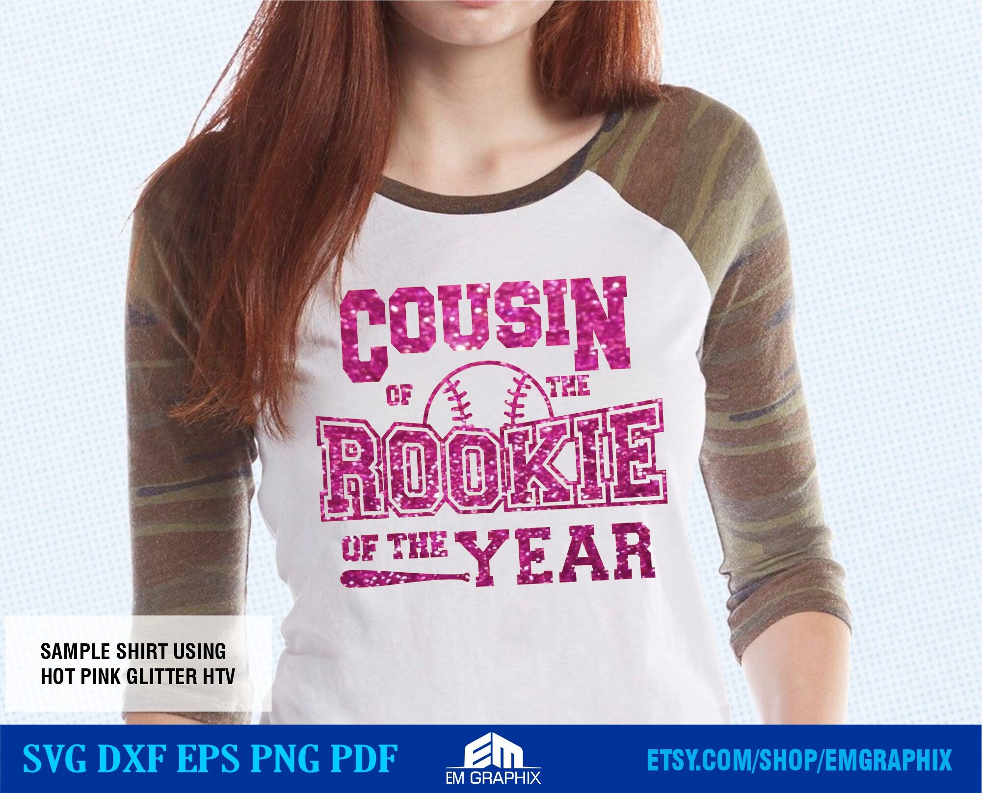 Rookie of the Year Baseball Family SVG Bundle (cut/sublimation Files ...