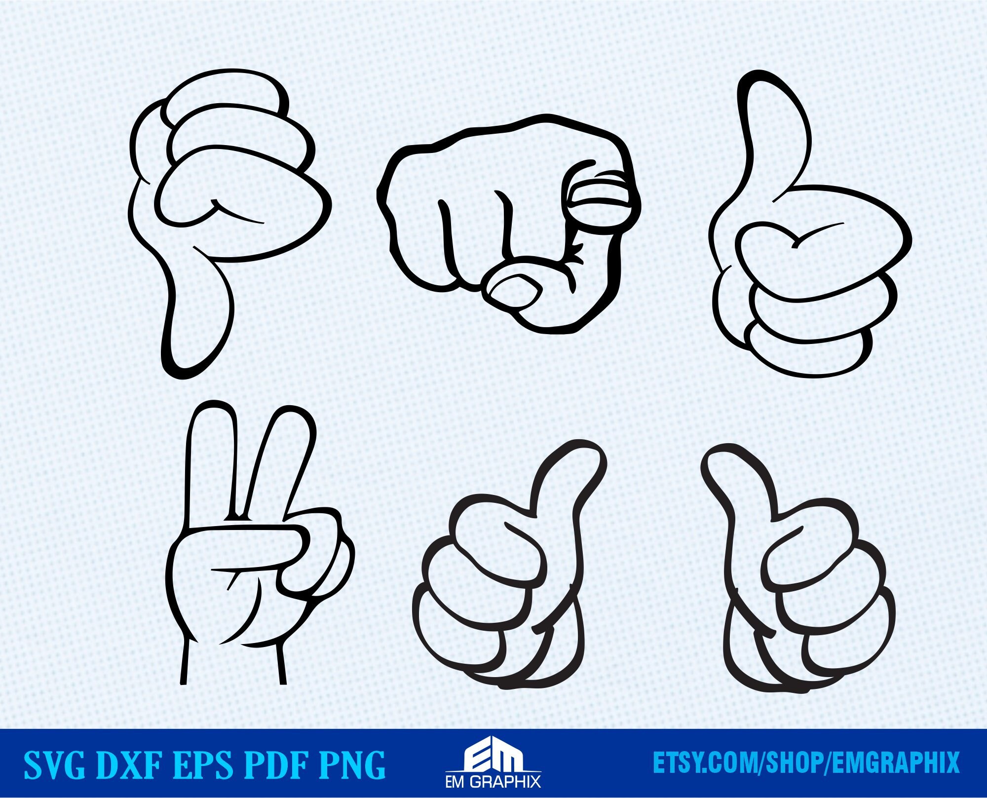 Thumbs Up/ Gig'em Double Sided Cup Set