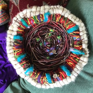 Heilung Meditation Medizin Korb Wiege Weaver Grußkarte