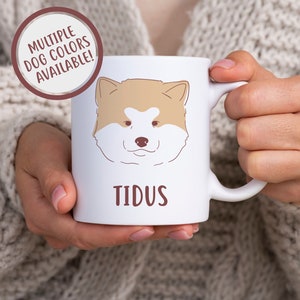 Akita Dog Mug, Dog Lover Gift, Personalized Coffee Mug