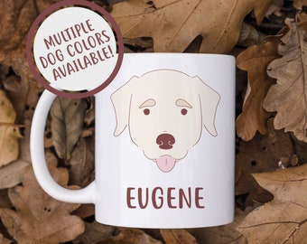 Lab Retriever Dog Mug, Dog Lover Gift, Personalized Coffee Mug