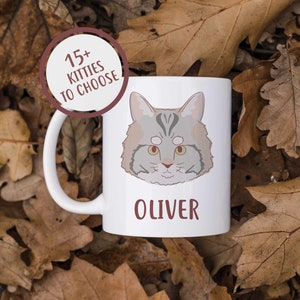 Custom American Bobtail Cat Mug, Cat Mom Gift, Personalized Coffee Mug, Cat Lover Mug