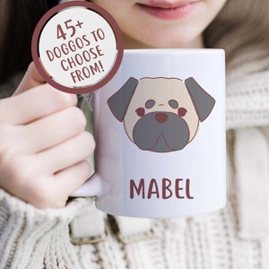 Custom Pug Mug, Dog Dad Gift, Personalized Coffee Mug, Pug Mom Mug