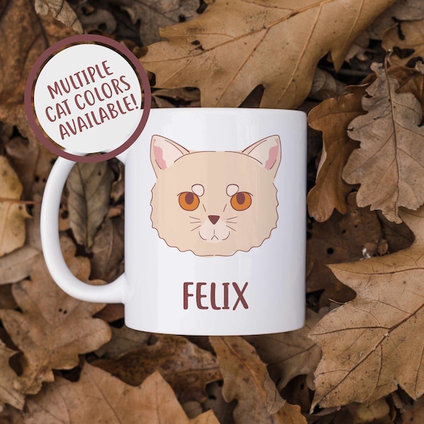 Custom Exotic Shorthair Cat Mug, Cat Mom Gift, Personalized Coffee Mug, Cat Lover Mug