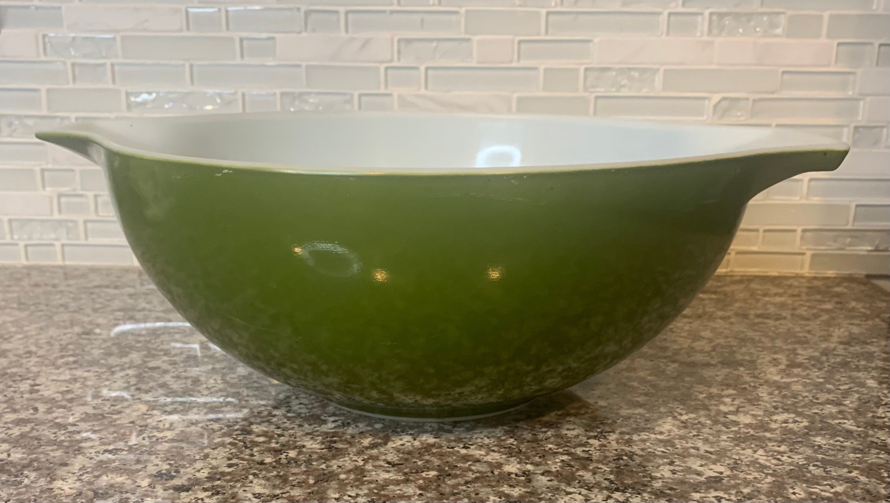 Vintage Forest Green Pyrex 4-quart Cinderella Mixing Bowl 444