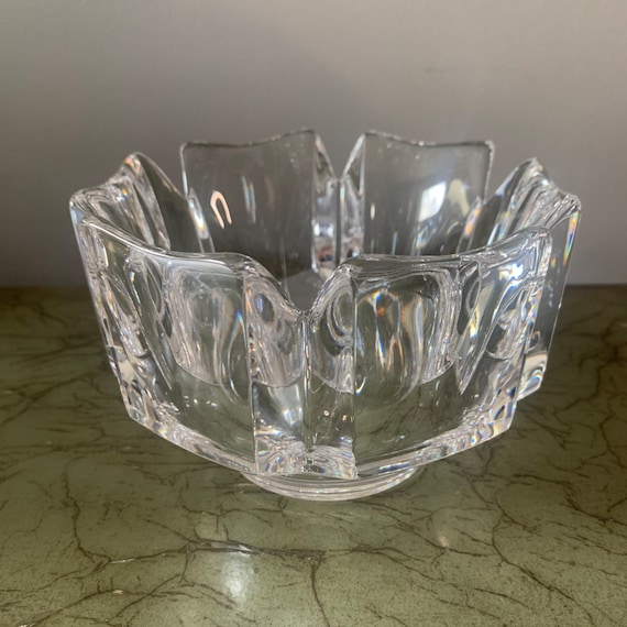 Orrefors VINTAGE Crystal Bowl Corona クリア Vintage Orrefors Crystal Bowl – Corona Pattern by Lars Hellsten - Etsy