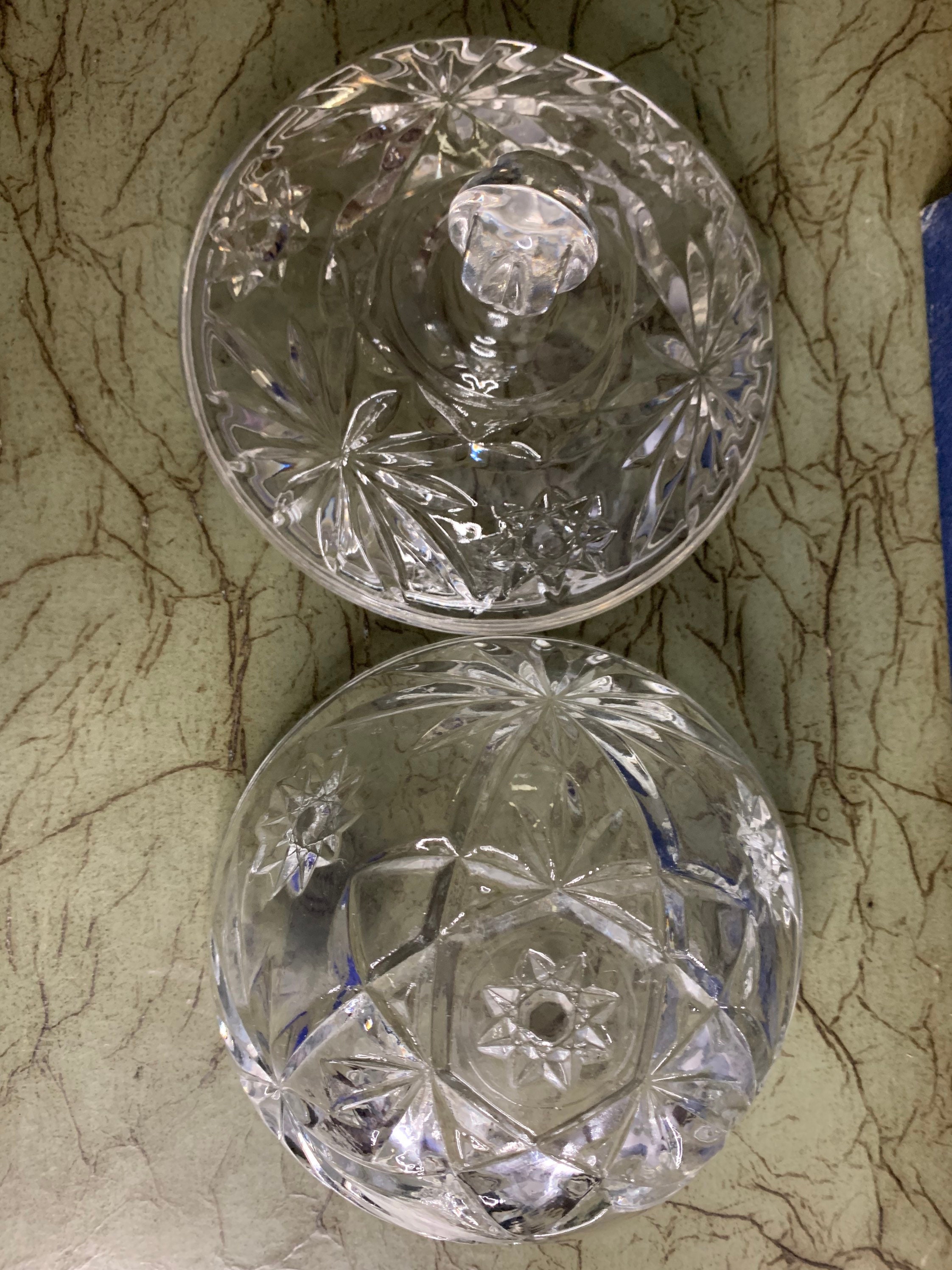 Star of David Candy Dish & Lid Prescut Clear by Anchor Hocking Etsy