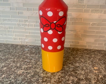 Butelka na wodę Disney Parks Minnie Mouse Corkcicle Canteen o pojemności 16 uncji ze stali nierdzewnej | Disneyland | Terytoria Północno-Zachodnie |
