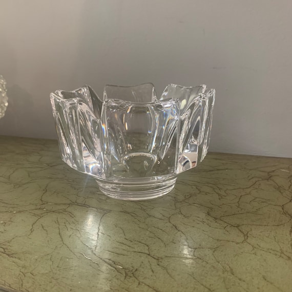 Vintage Orrefors Crystal Bowl – Corona Pattern by Lars Hellsten - Etsy