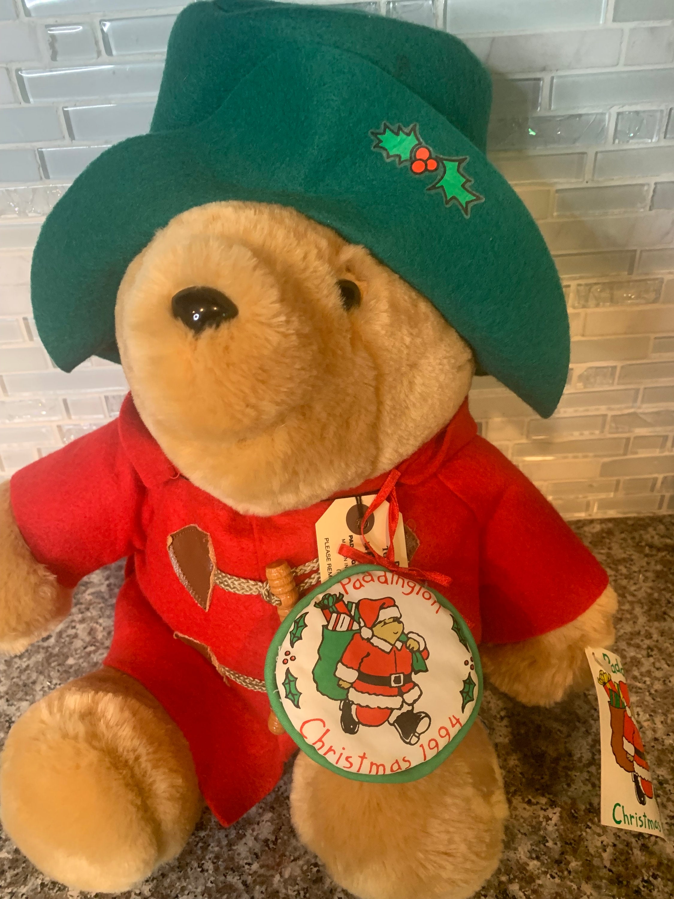 Vintage Paddington Bear Christmas 1994 With Ornament – Original