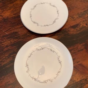 Set of 2 Coronet Bread and Butter Plates by Royal Doulton | Discontinued | Made in England | MCM |