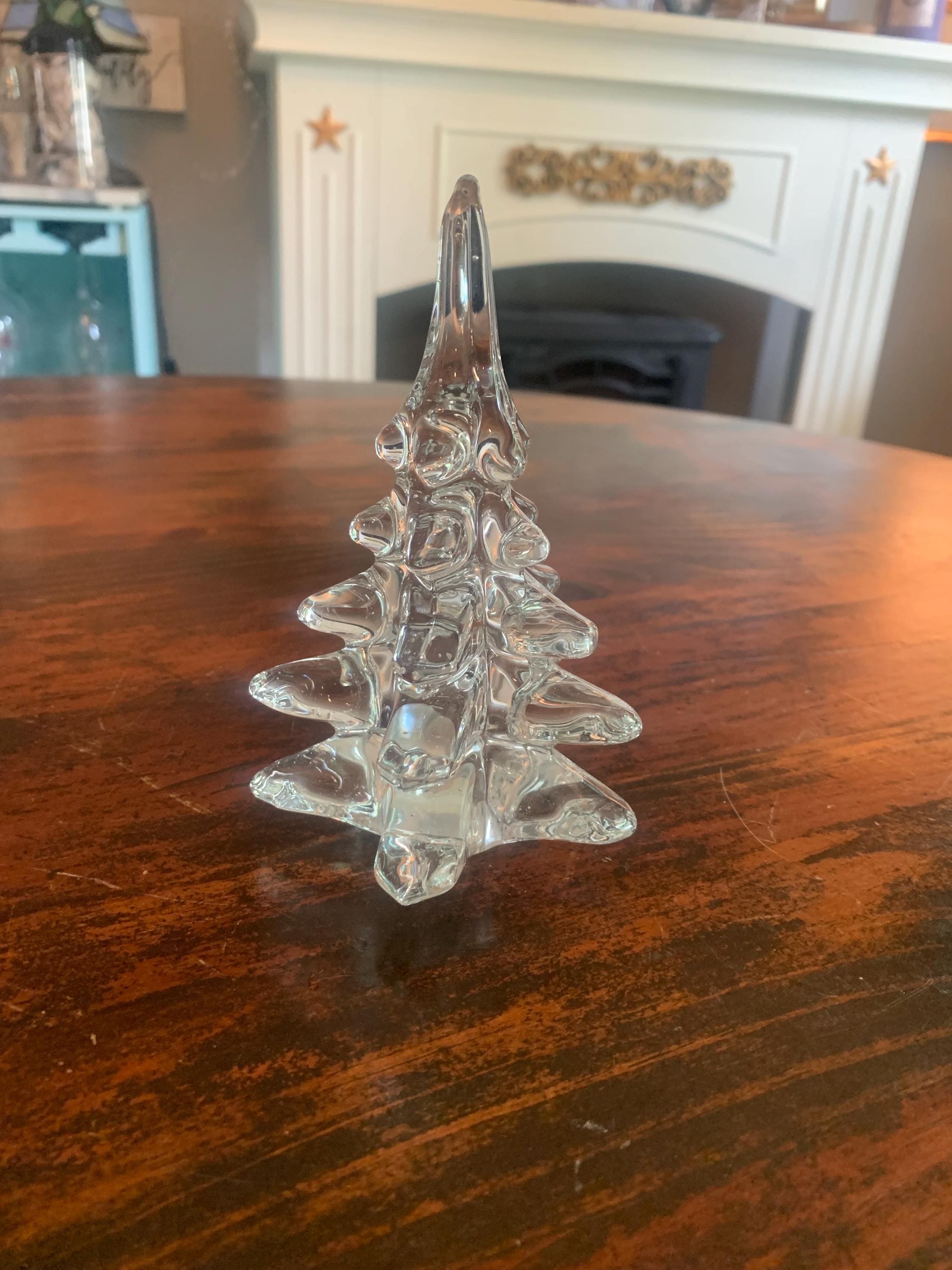 ヴィンテージ　クリスタル　ガラス　クリスマスツリー③ ヴィンテージクリスタルクリアガラスクリスマスツリー - Etsy 日本