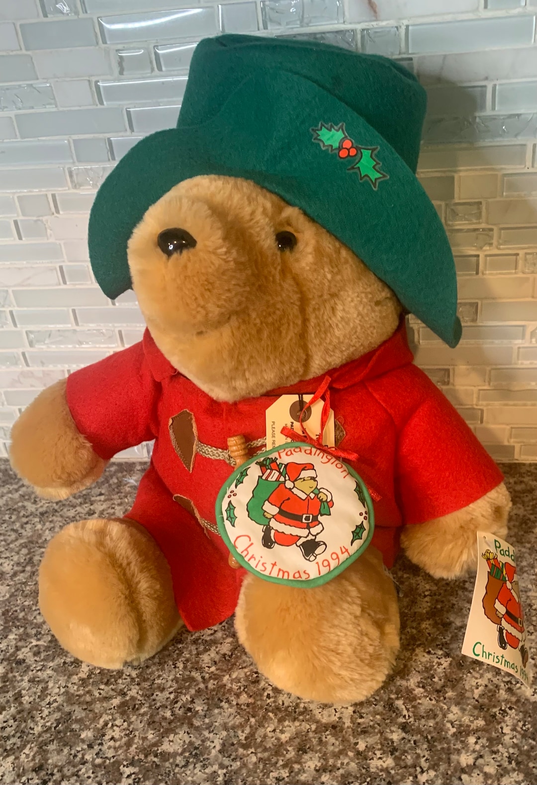 Vintage Paddington Bear Christmas 1994 With Ornament – Original
