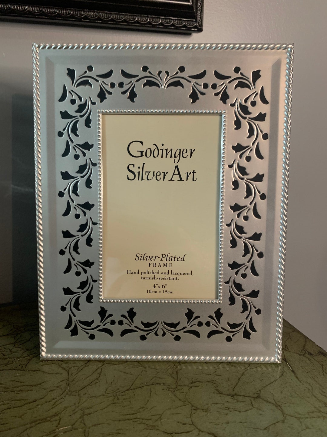 Godinger Silver Art Silver Plated Frame Fits 4x6 Photo Etsy