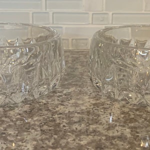 Vintage Set of 2 Althea Cut by Gorham Crystal