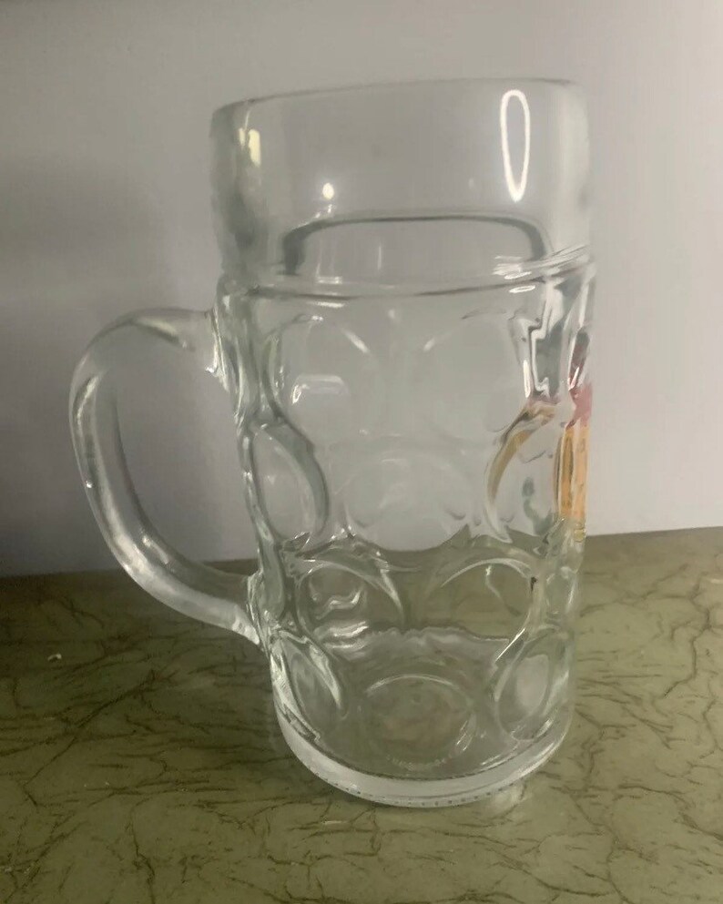 Sprecher Brewing Beer Mug 1L Liter Glass Dimpled Heavy Stein Etsy