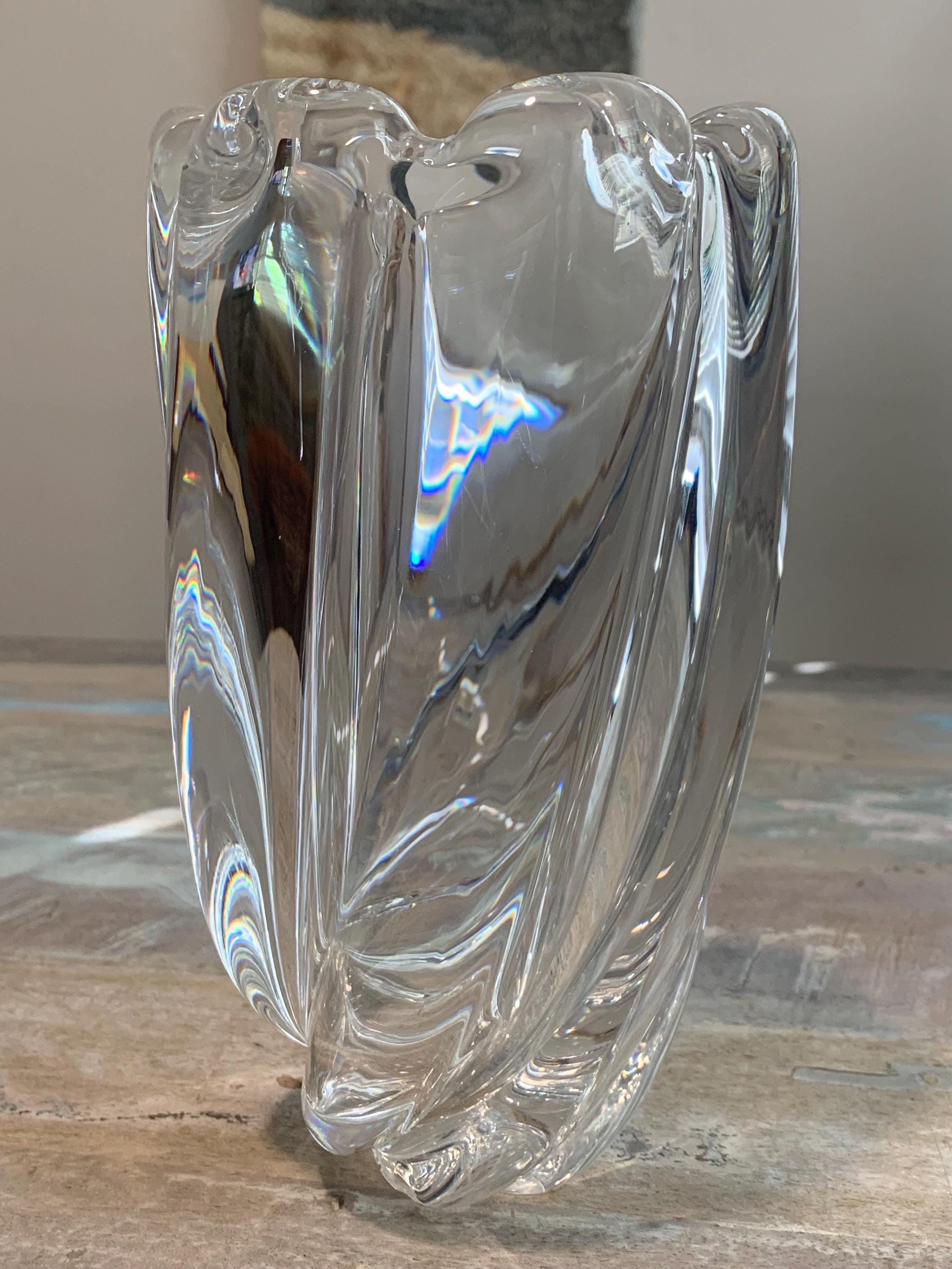 ヴィンテージ オレフォス クリスタル花瓶 | 滝 | 署名入り | - Etsy 日本