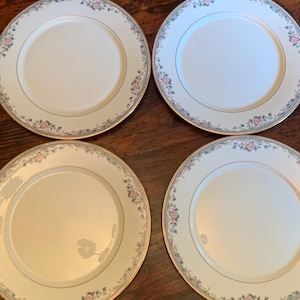Discontinued Set of 4 Dinner Plates by Lenox | Spring Vista | Never Used | W3|