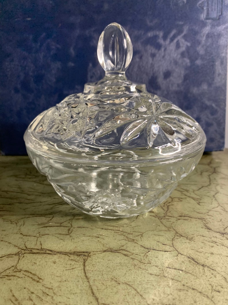 Star of David Candy Dish & Lid Prescut Clear by Anchor Hocking Etsy