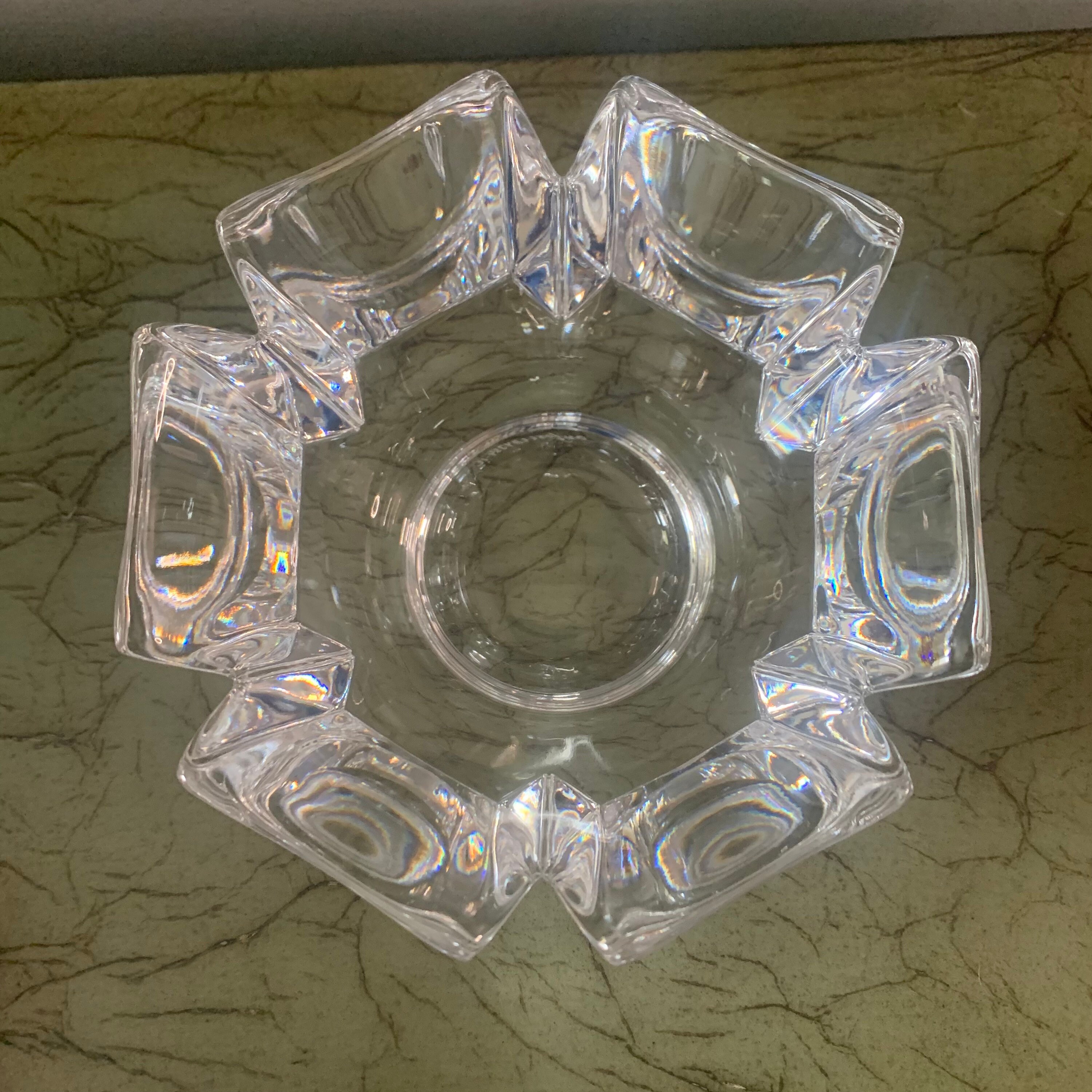 Vintage Orrefors Crystal Bowl – Corona Pattern by Lars Hellsten - Etsy