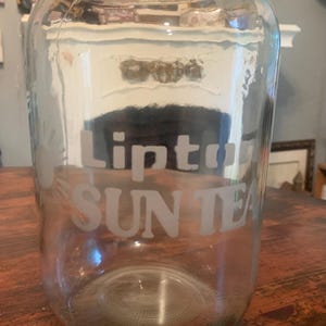 Barattolo da tè Lipton Tea Sun Tea vintage / Un gallone / Retro /