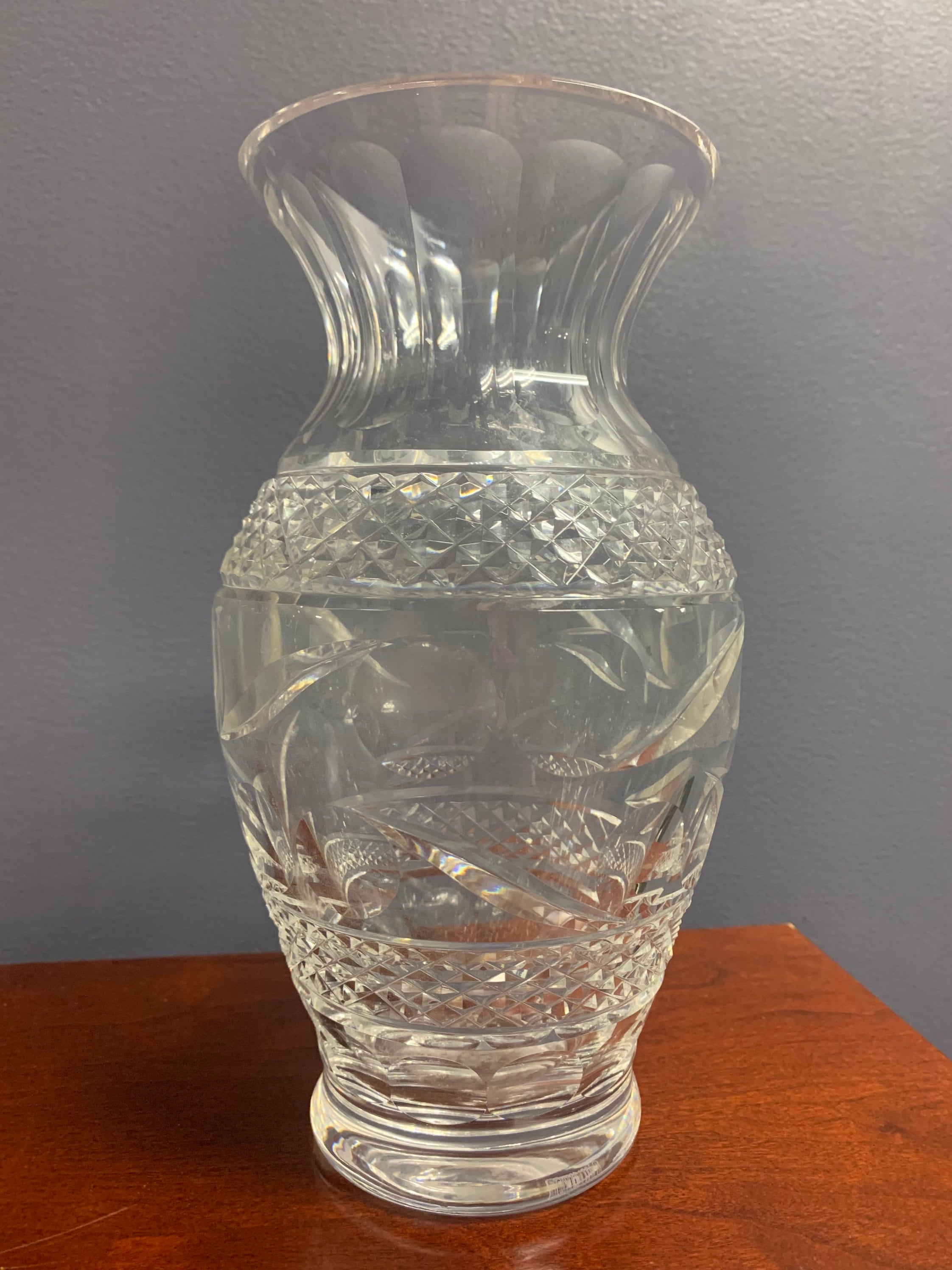 Vintage Waterford Cut Crystal Vase From Giftware Collection in